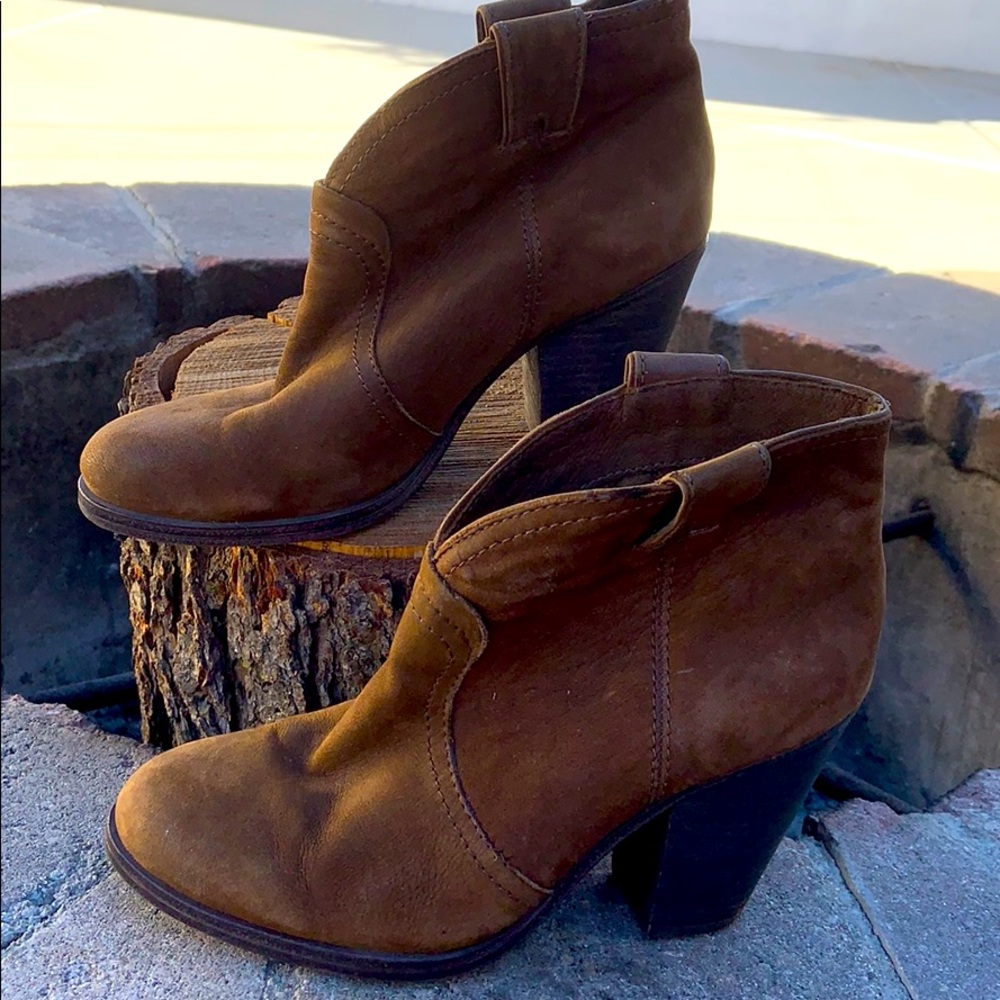 Vince Camuto brown booties